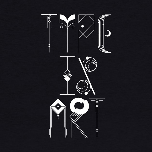 Type is Art (white) by OMGSTee